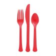 Apple Red Heavy Weight Cutlery Assorted 24pcs Sale