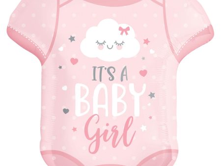 Baby Girl Onesie SuperShape Balloon 55x60cm Discount