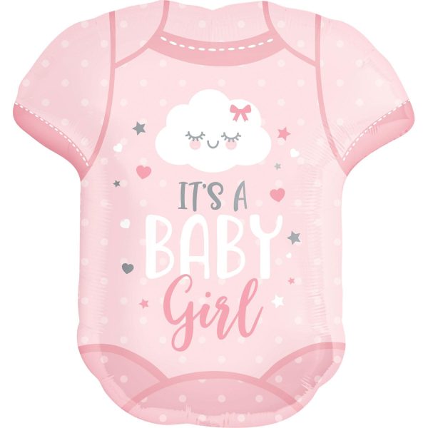 Baby Girl Onesie SuperShape Balloon 55x60cm Discount