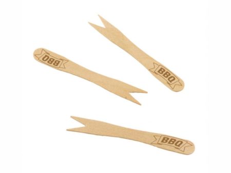 BBQ Party Bamboo Mini Forks 20pcs For Sale