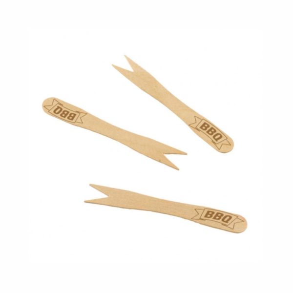 BBQ Party Bamboo Mini Forks 20pcs For Sale