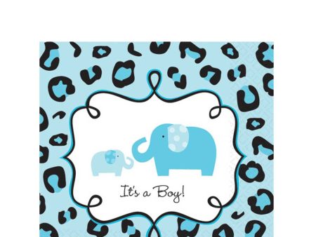 Baby Shower - Sweet Safari Boy Beverage Tissues 36pcs Sale