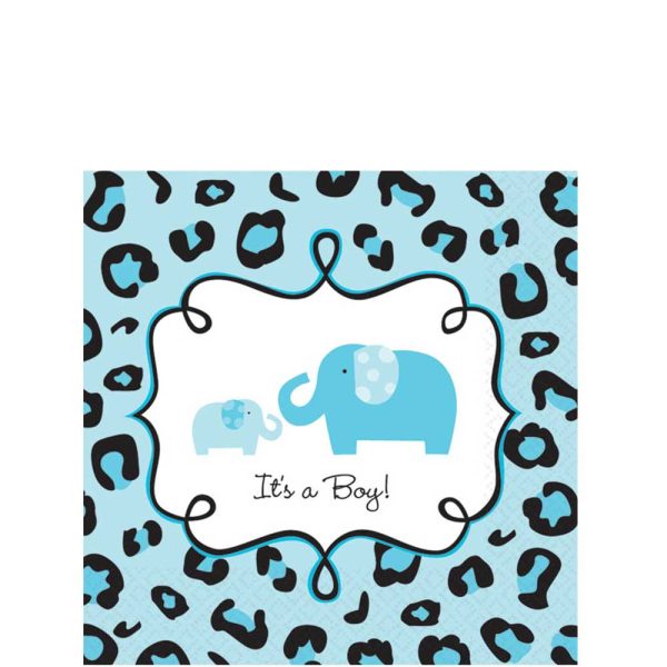 Baby Shower - Sweet Safari Boy Beverage Tissues 36pcs Sale