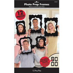 Black Photo Booth Frame Props 12pcs Online