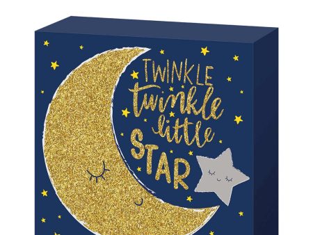 Baby Shower - Twinkle Little Star Standing Plaque For Discount