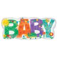 Baby Banner Cute Icons SuperShape Foil Balloon 83x35cm Supply