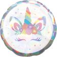 Unicorn Party Iridescent Jumbo Balloon 71cm Online now