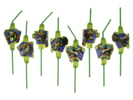 Teenage Mutant Ninja Turtles Drinking Straws 8pcs Cheap