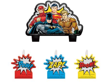 Justice League Heros Unite Birthday Candle Set Fashion