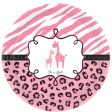 Baby Shower - Sweet Safari Girl Plates 10.50in, 18pcs Fashion