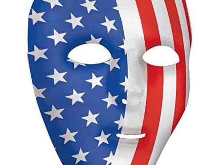 Adult Full Face Masks Red,White,Blue Supply