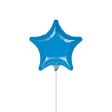 Metallic Blue Star Foil Balloon 9in For Discount