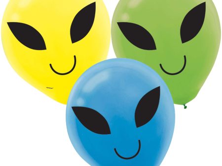 Blast Off Birthday Assorted Latex Balloons 12in, 15pcs For Cheap