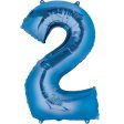 Blue Number Mini shape Foil Balloons Sale