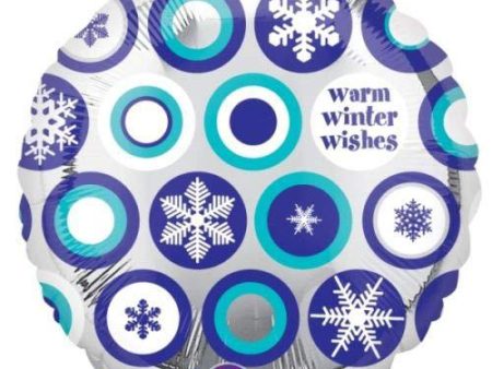 Winter Wishes Snowflakes Foil Balloon 18in on Sale