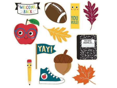 Back To School Paper Cutouts 12pcs on Sale