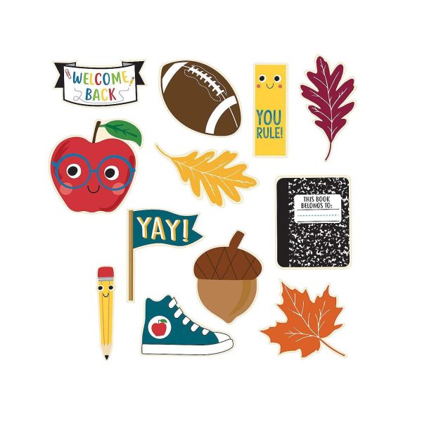 Back To School Paper Cutouts 12pcs on Sale