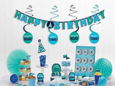 Birthday Blues Mini Party Accessories Decoration Kit Online now