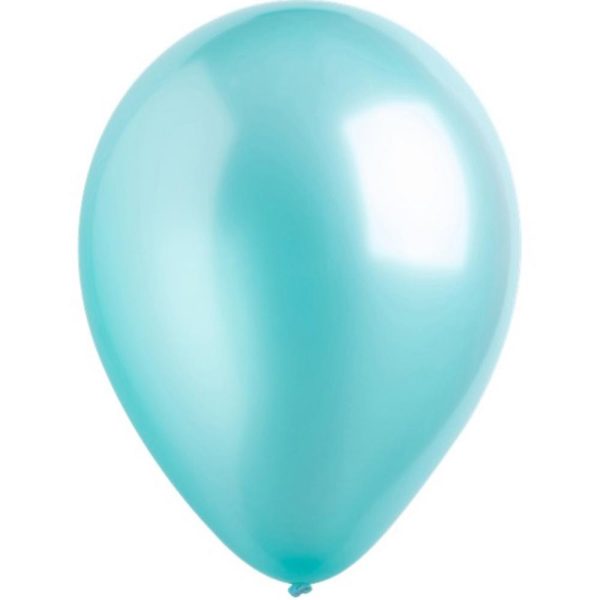 Robins Egg Blue Pearlized Latex Balloons 11in, 50pcs Cheap