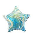 Blue Star Marblez Foil Balloon 45cm Online Hot Sale