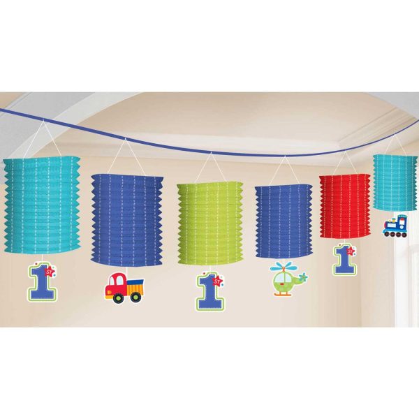 All Aboard Birthday Paper Lantern Garland 12ft Fashion