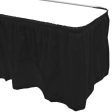 Plastic Table Skirt Jet Black 14ft x 29in Discount