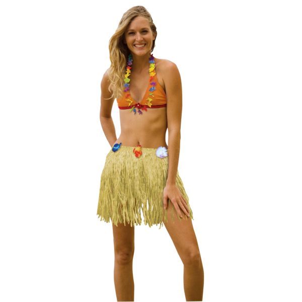 Adult Plastic Luau Skirt 18 x 31in Discount