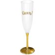 Champagne Glasses Metallic Gold Cheers Online now