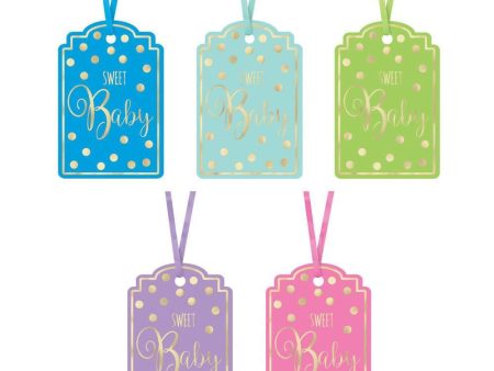 Baby Shower Neutral Foil Stamped Tags 25pcs Online Hot Sale