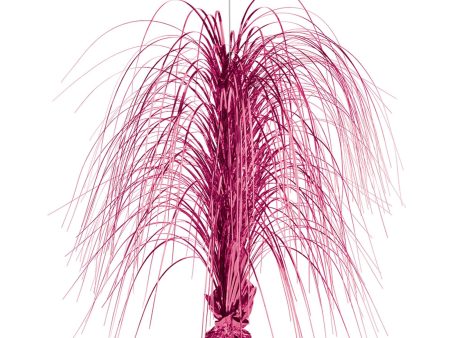 Bright Pink Large Spray Foil Centerpiece 28in Online Hot Sale