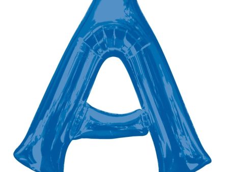 Blue Letter SuperShape Foil Balloons Discount